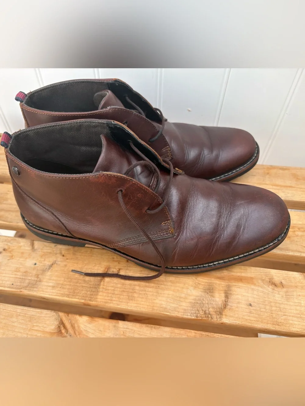 Timberland Dark Brown Leather Chukka Boots